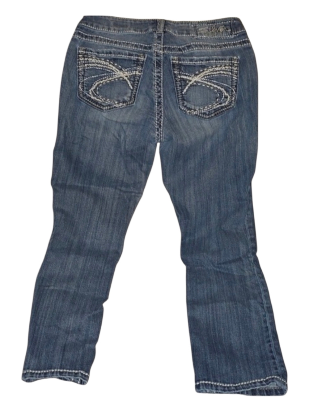 Silver Jeans Women's Size 4 Size 27 Blue Capri Suki Crop Cropped Jeans